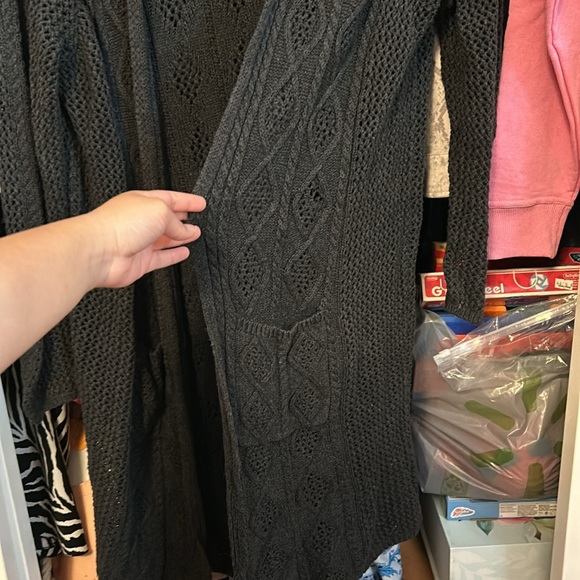 Grey Forever 21 Knit Cardigan - Picture 6 of 8
